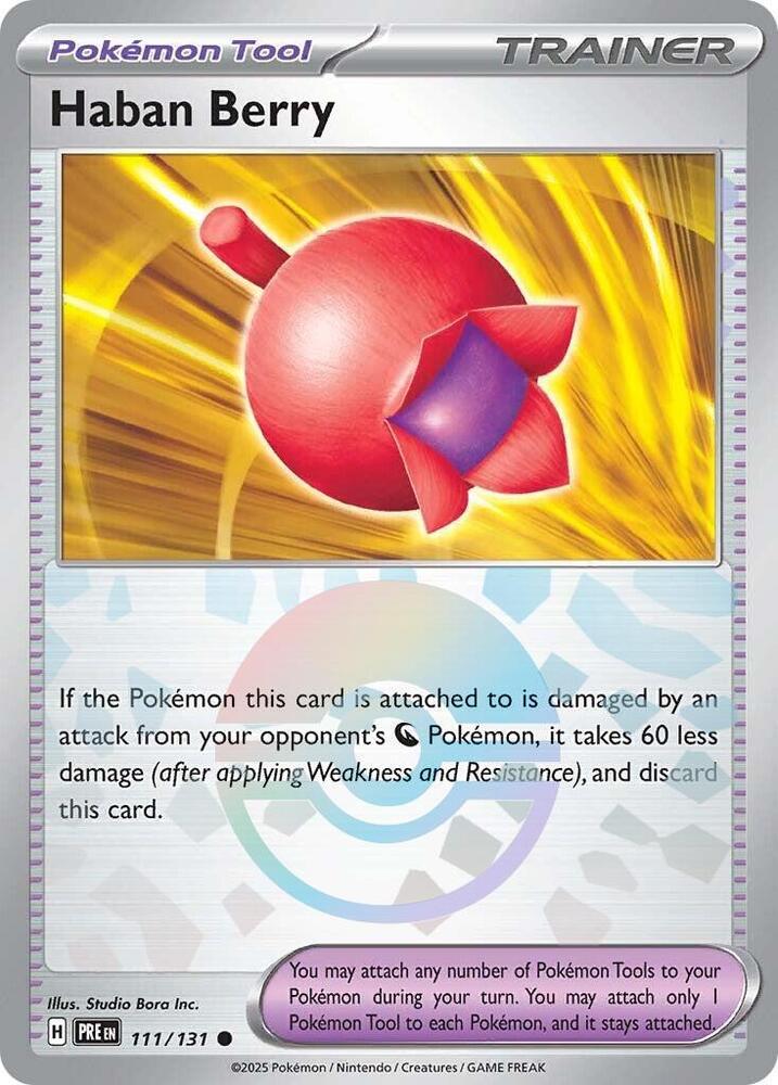 Haban Berry (111/131) (Poke Ball Pattern) [Scarlet & Violet: Prismatic Evolutions] | Total Play