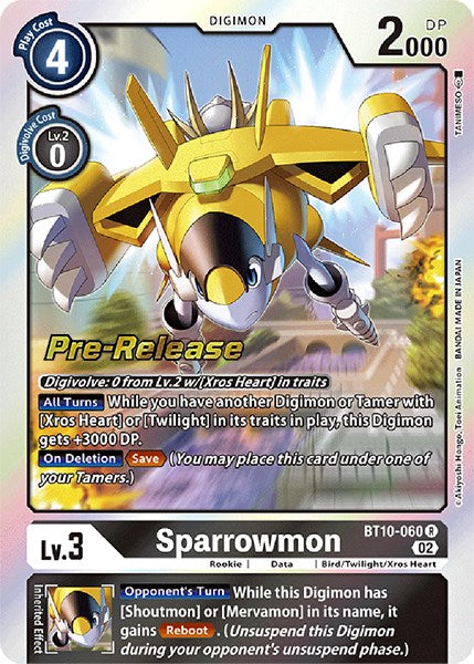 Sparrowmon [BT10-060] [Xros Encounter Pre-Release Cards] | Total Play