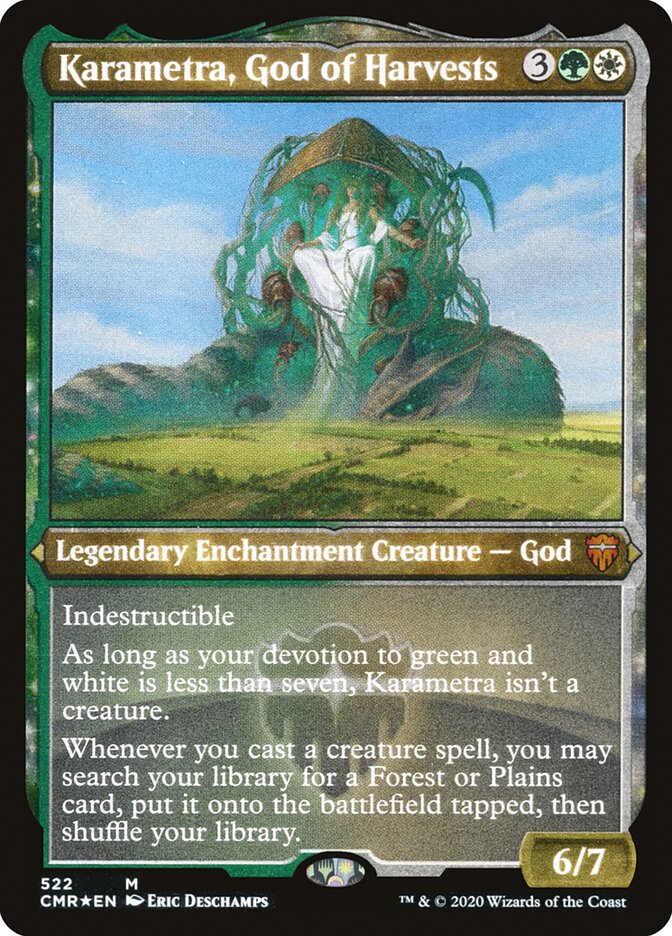 Karametra, God of Harvests (Etched) [Commander Legends] | Total Play