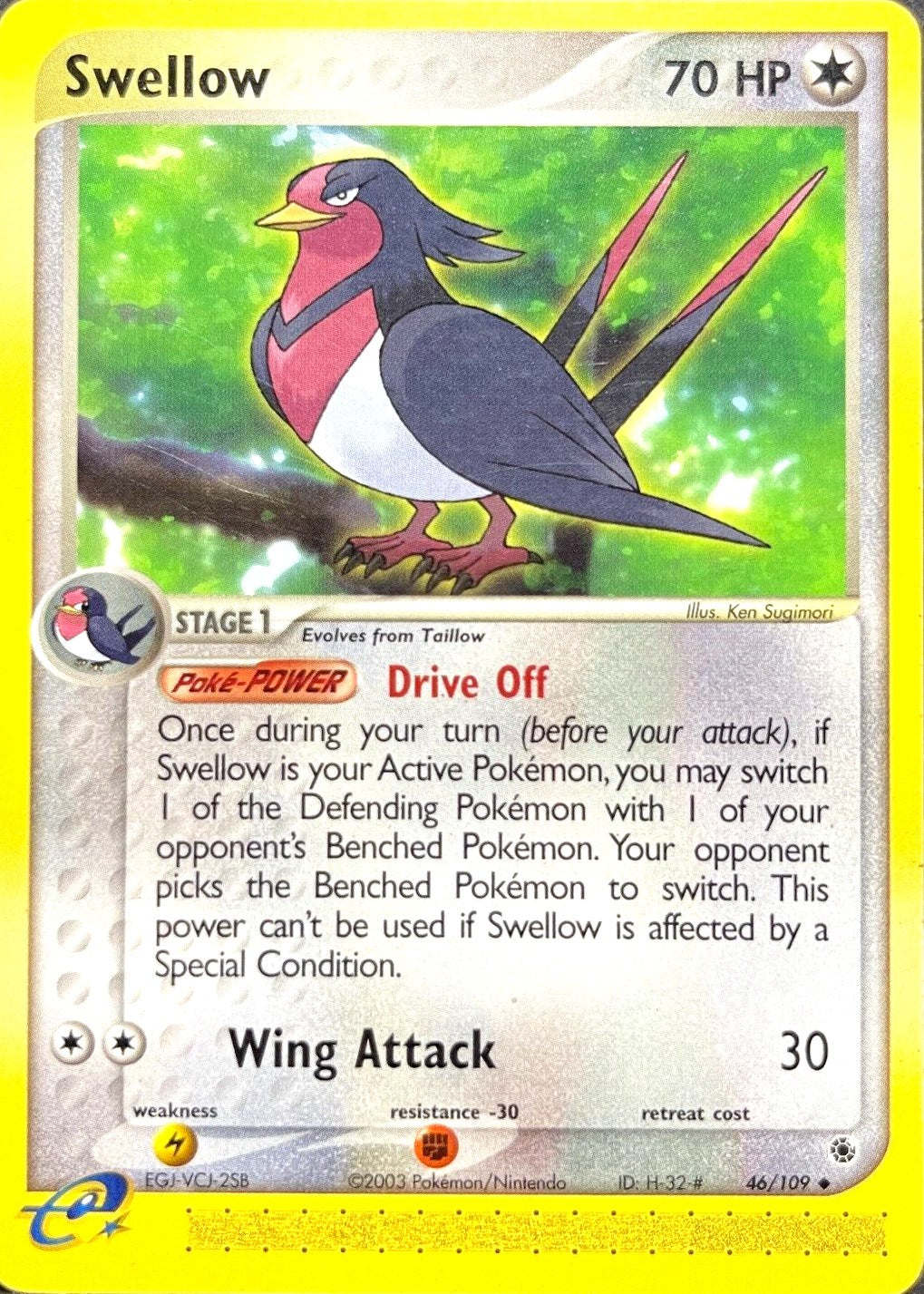 Swellow (46/109) [EX: Ruby & Sapphire] | Total Play