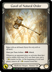 Gavel of Natural Order [JDG005] (Promo)  Cold Foil | Total Play