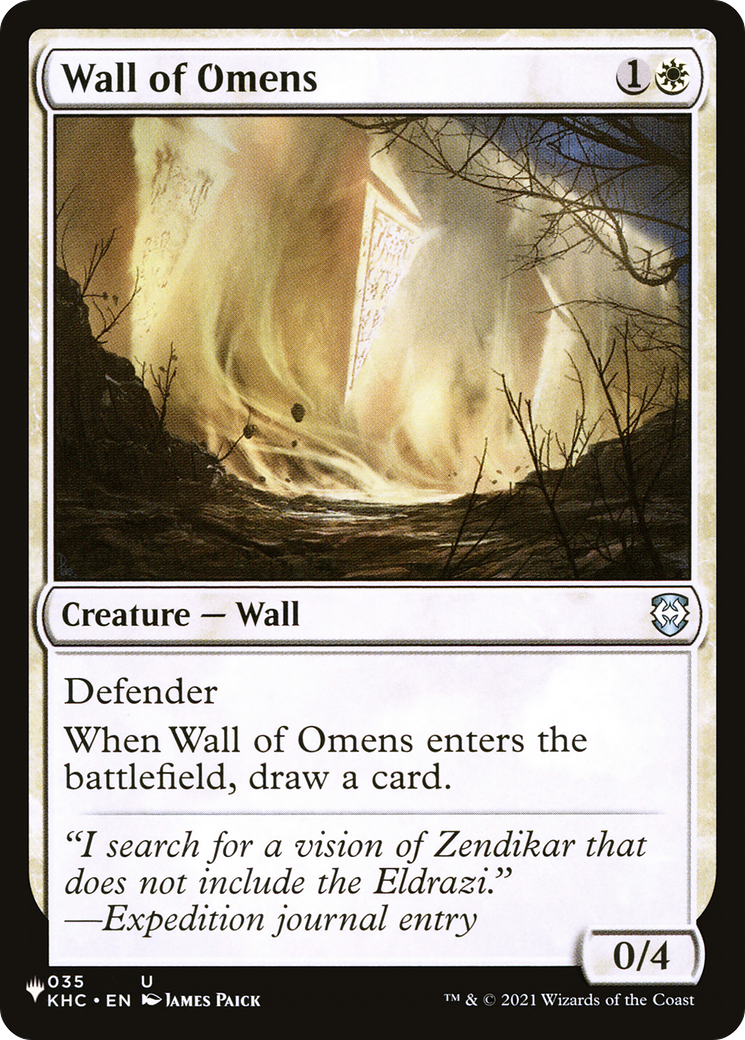 Wall of Omens (KHC) [The List] | Total Play