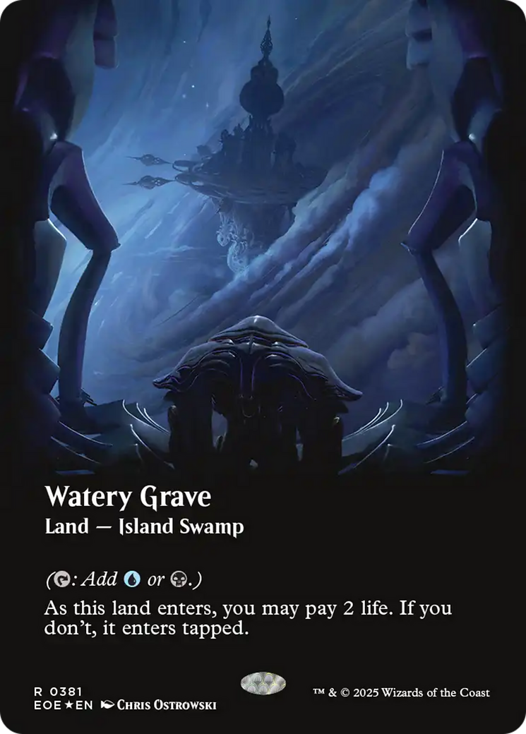 Watery Grave (Borderless) (Galaxy Foil) [Edge of Eternities] | Total Play