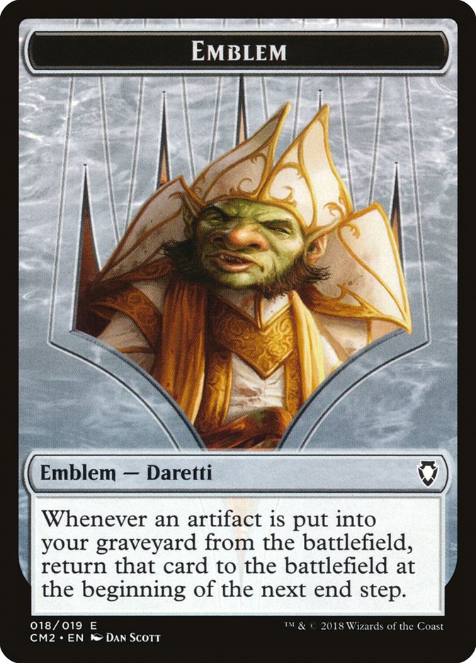 Daretti, Scrap Savant Emblem [Commander Anthology Volume II Tokens] | Total Play