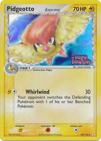 Pidgeotto (49/110) (Delta Species) (Stamped) [EX: Holon Phantoms] | Total Play