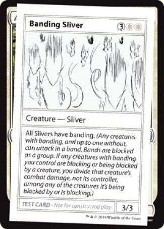 Banding Sliver (2021 Edition) [Mystery Booster Playtest Cards] | Total Play