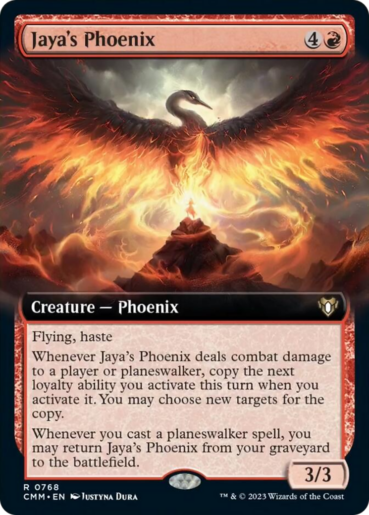 Jaya's Phoenix (Extended Art) [Commander Masters] | Total Play