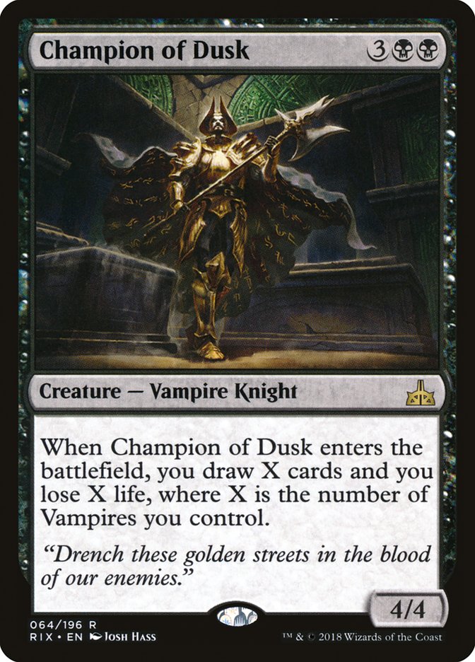 Champion of Dusk [Rivals of Ixalan] | Total Play