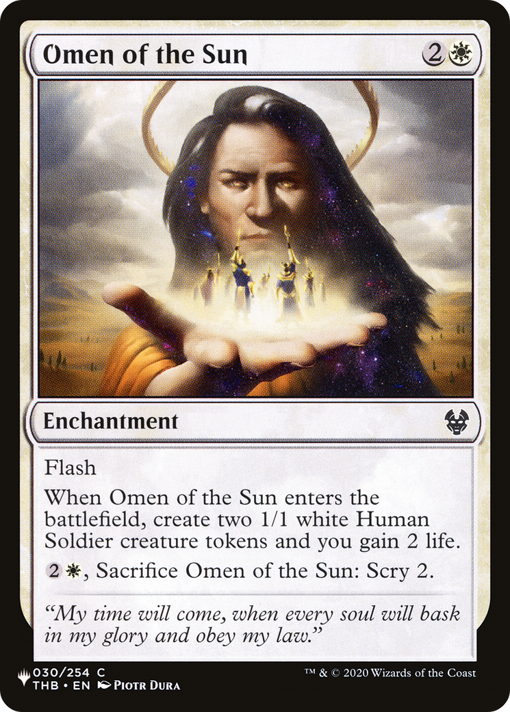Omen of the Sun [The List] | Total Play