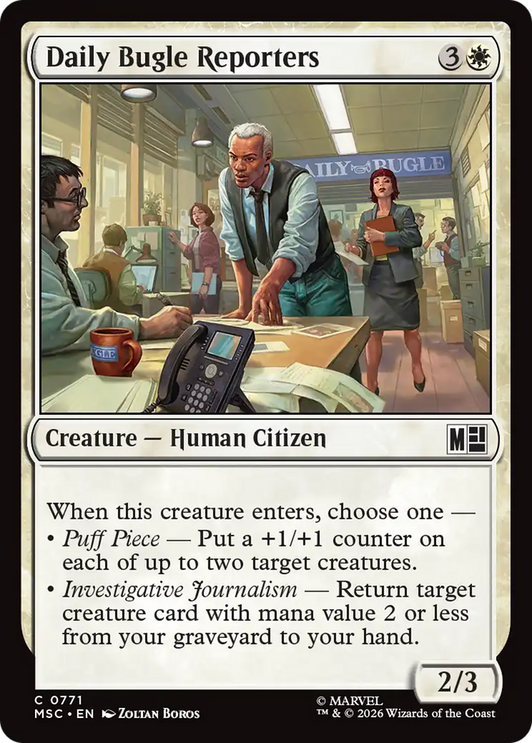 Daily Bugle Reporters [Marvel Super Heroes Commander] | Total Play