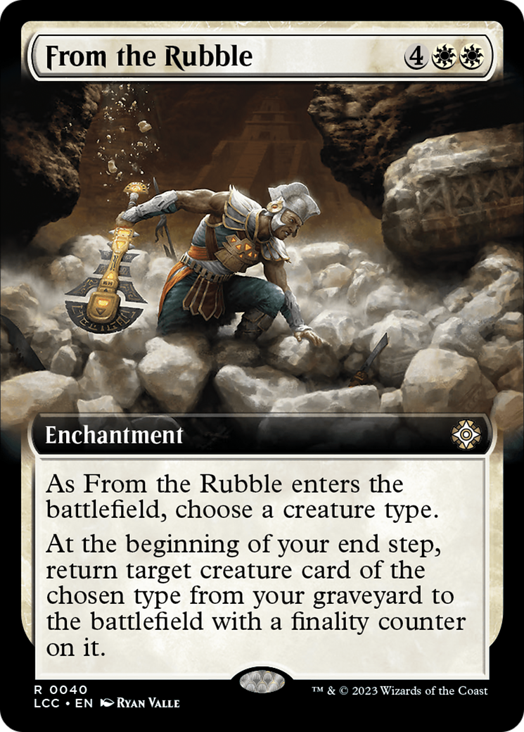 From the Rubble (Extended Art) [The Lost Caverns of Ixalan Commander] | Total Play