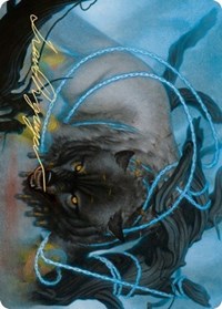 Bind the Monster Art Card (Gold-Stamped Signature) [Kaldheim Art Series] | Total Play
