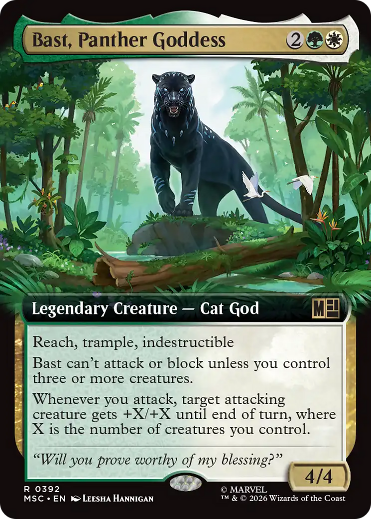 Bast, Panther Goddess (Extended Art) [Marvel Super Heroes Commander] | Total Play