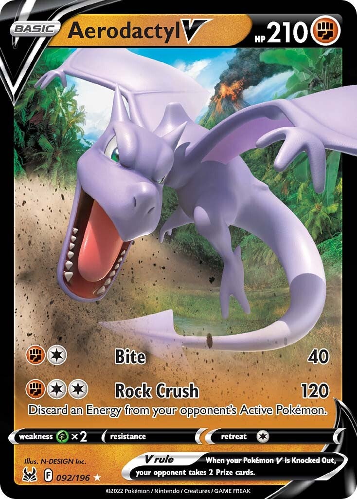 Aerodactyl V (092/196) [Sword & Shield: Lost Origin] | Total Play