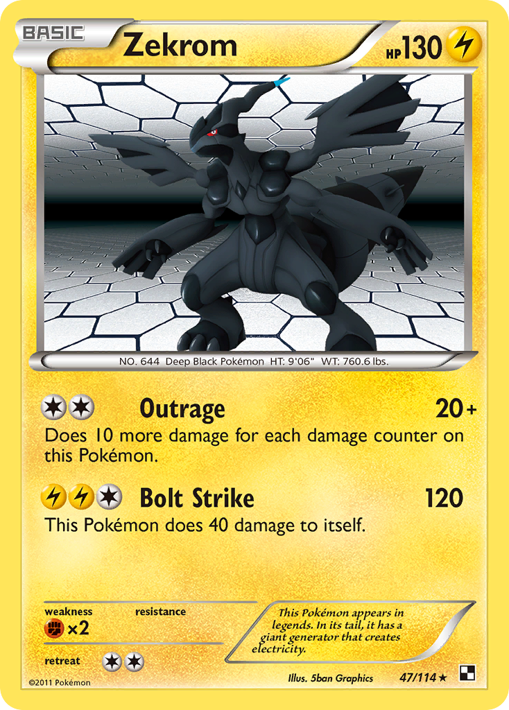 Zekrom (47/114) [Black & White: Base Set] | Total Play