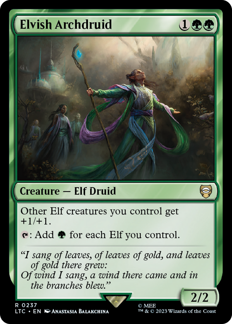 Elvish Archdruid [The Lord of the Rings: Tales of Middle-Earth Commander] | Total Play