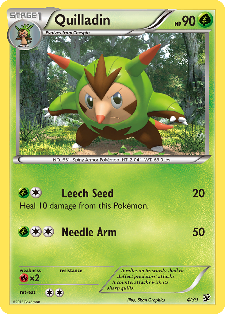 Quilladin (4/39) [XY: Kalos Starter Set] | Total Play