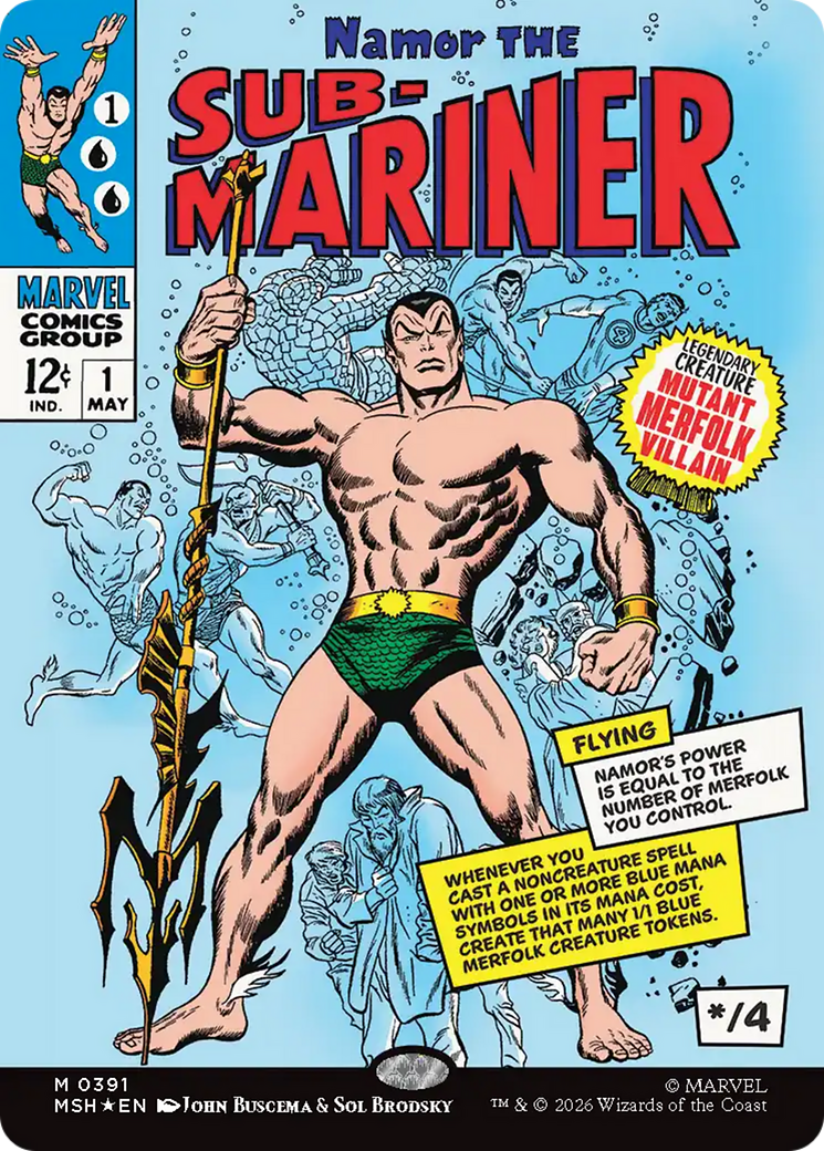 Namor The Sub-Mariner (Borderless) [Marvel Super Heroes] | Total Play