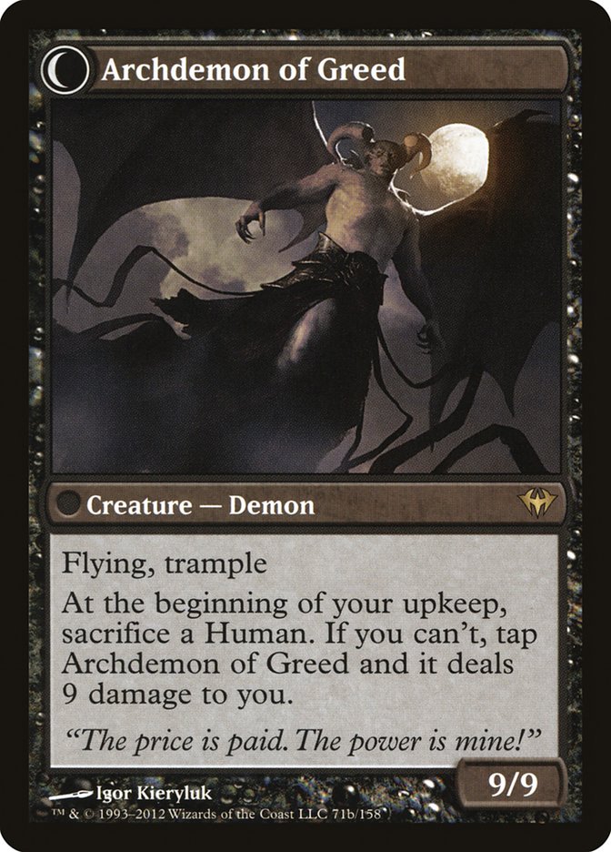 Ravenous Demon // Archdemon of Greed [Dark Ascension] | Total Play
