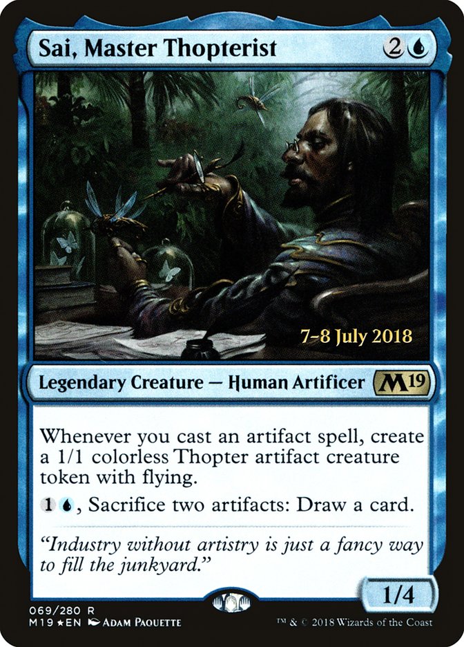 Sai, Master Thopterist [Core Set 2019 Prerelease Promos] | Total Play
