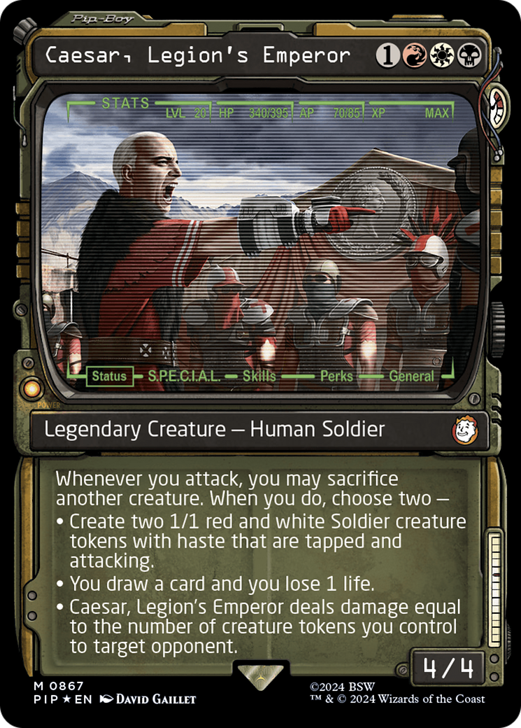 Caesar, Legion's Emperor (Showcase) (Surge Foil) [Fallout] | Total Play