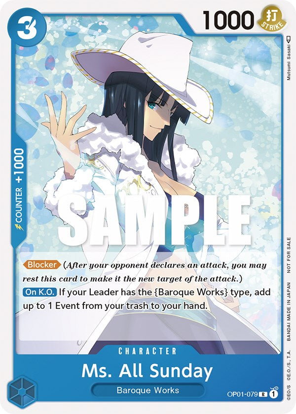 Ms. All Sunday (Promotion Pack 2023) [One Piece Promotion Cards] | Total Play