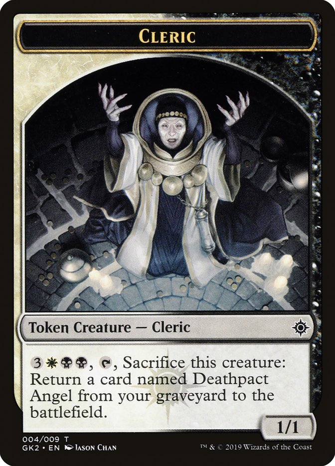 Cleric // Treasure Double-Sided Token [Ravnica Allegiance Guild Kit Tokens] | Total Play