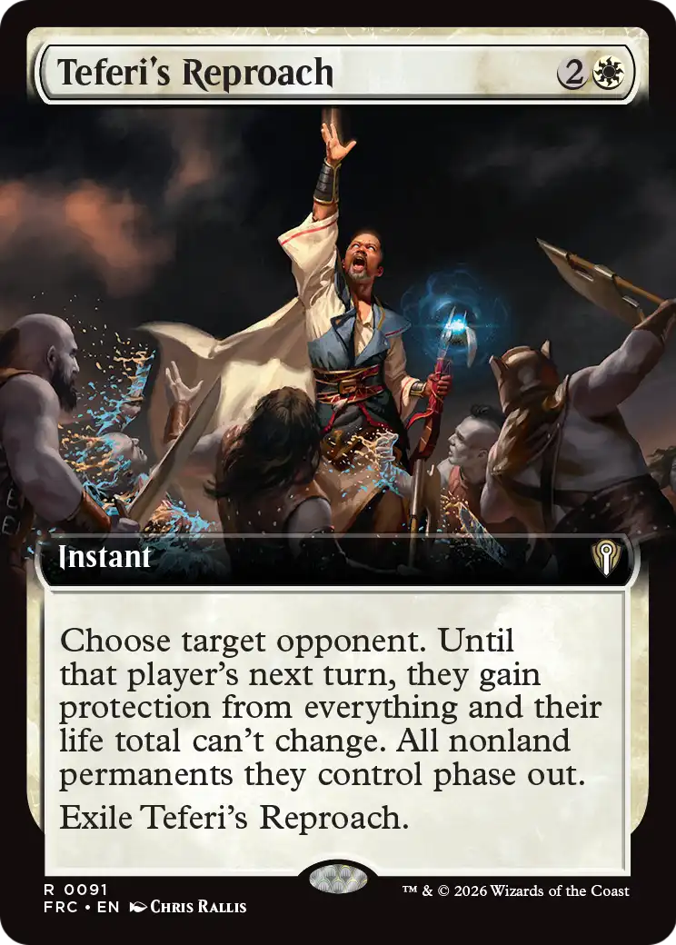 Teferi's Reproach (Extended Art) [Reality Fracture Commander] | Total Play