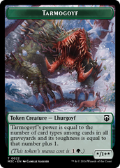 Tarmogoyf (Ripple Foil) // Saproling Double-Sided Token [Modern Horizons 3 Commander Tokens] | Total Play
