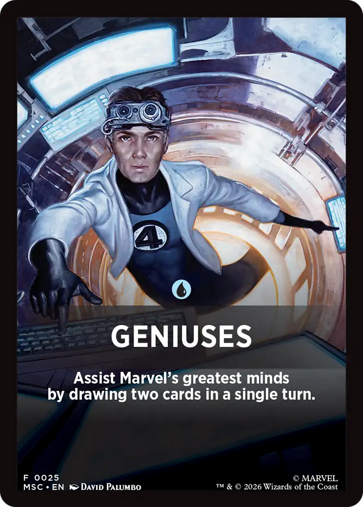 Geniuses Theme Card [Marvel Super Heroes Commander] | Total Play