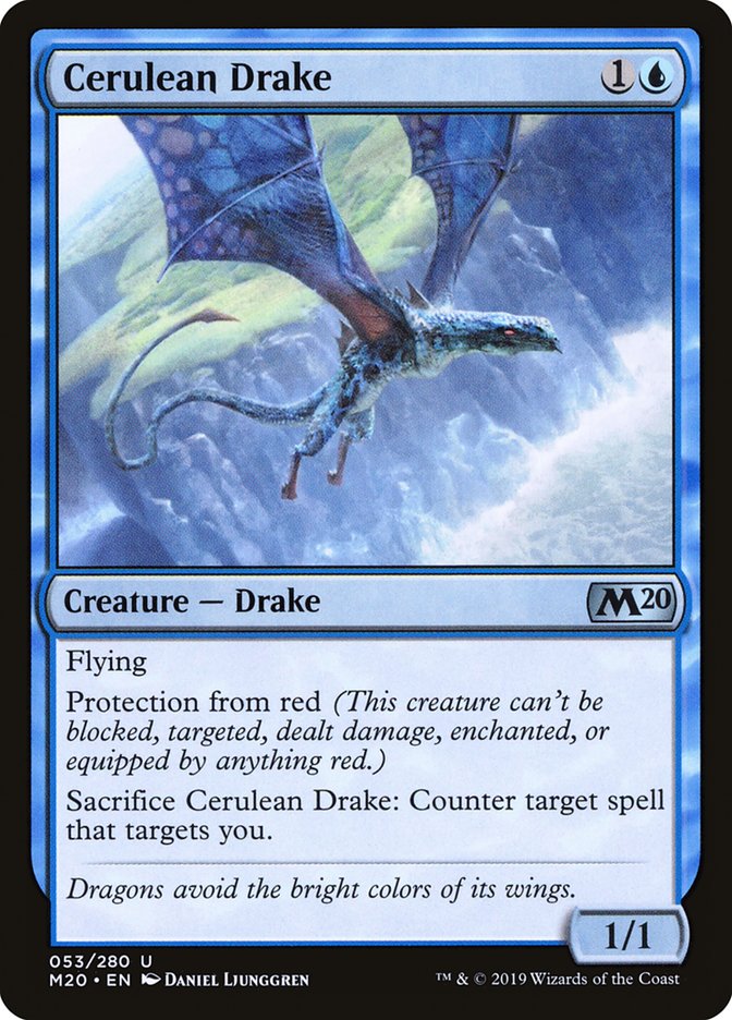 Cerulean Drake [Core Set 2020] | Total Play
