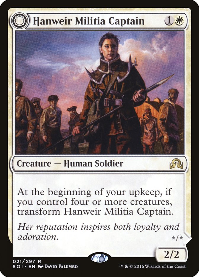Hanweir Militia Captain // Westvale Cult Leader [Shadows over Innistrad] | Total Play