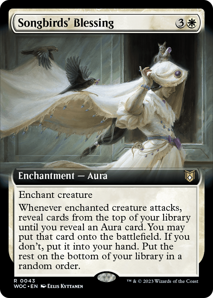 Songbirds' Blessing (Extended Art) [Wilds of Eldraine Commander] | Total Play