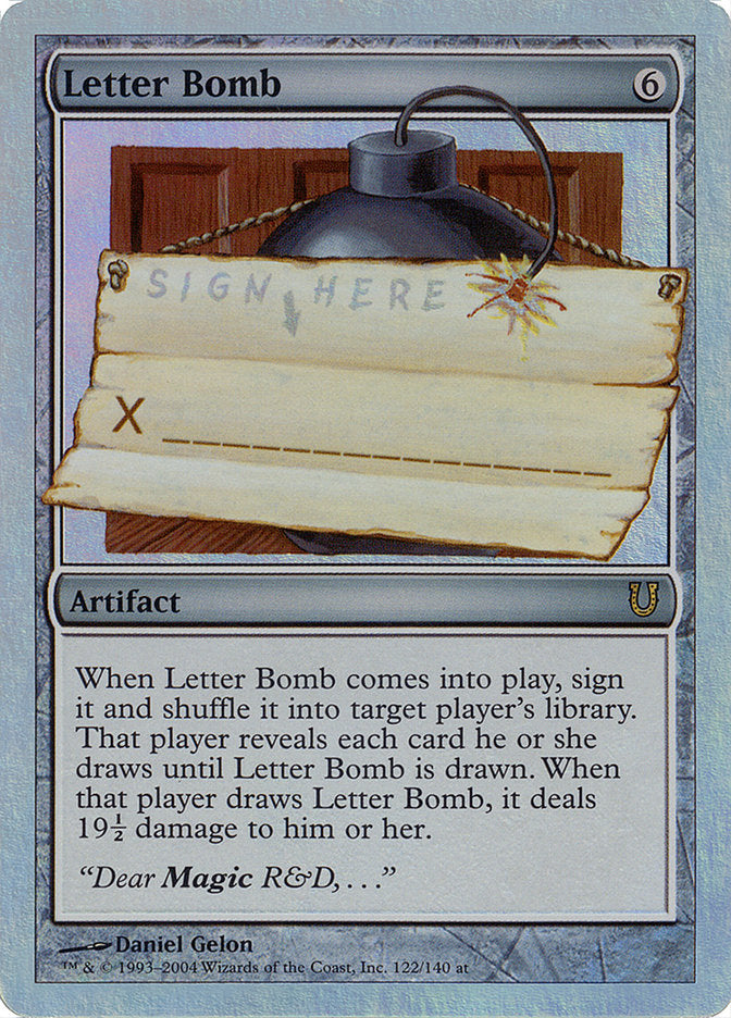 Letter Bomb (Alternate Foil) [Unhinged] | Total Play