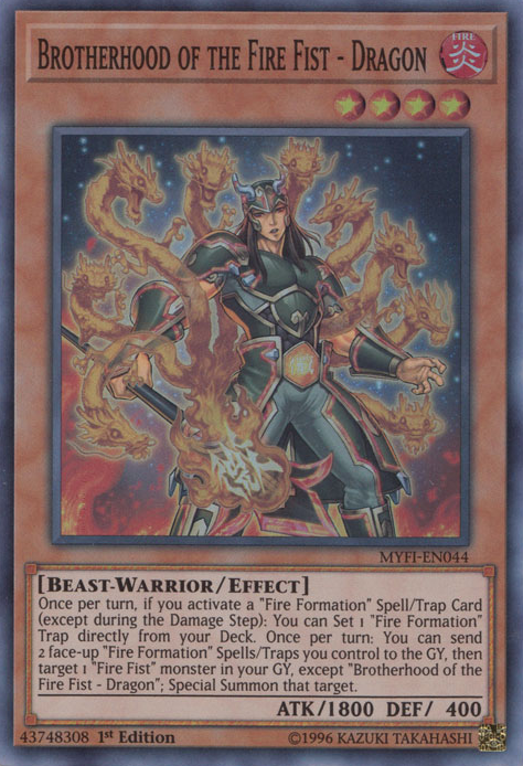 Brotherhood of the Fire Fist - Dragon [MYFI-EN044] Super Rare | Total Play