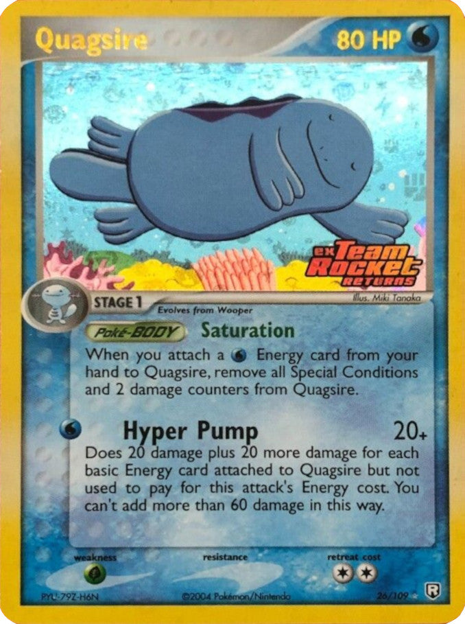 Quagsire (26/109) (Stamped) [EX: Team Rocket Returns] | Total Play