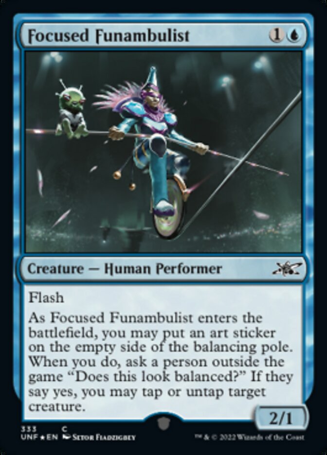 Focused Funambulist (Galaxy Foil) [Unfinity] | Total Play