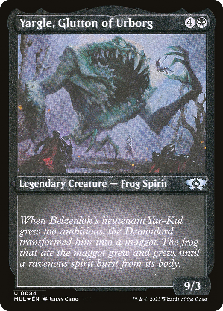 Yargle, Glutton of Urborg (Foil Etched) [Multiverse Legends] | Total Play