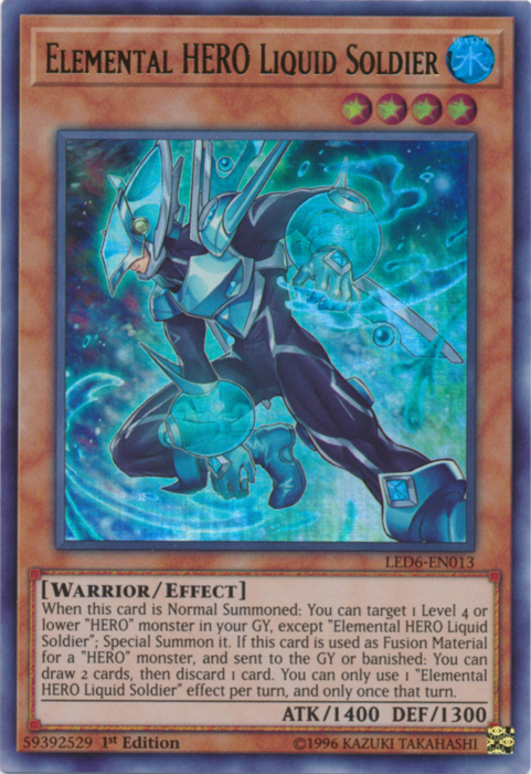 Elemental Hero Liquid Soldier [LED6-EN013] Ultra Rare | Total Play