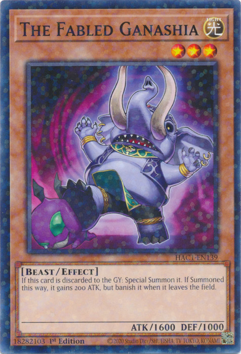 The Fabled Ganashia (Duel Terminal) [HAC1-EN139] Common | Total Play