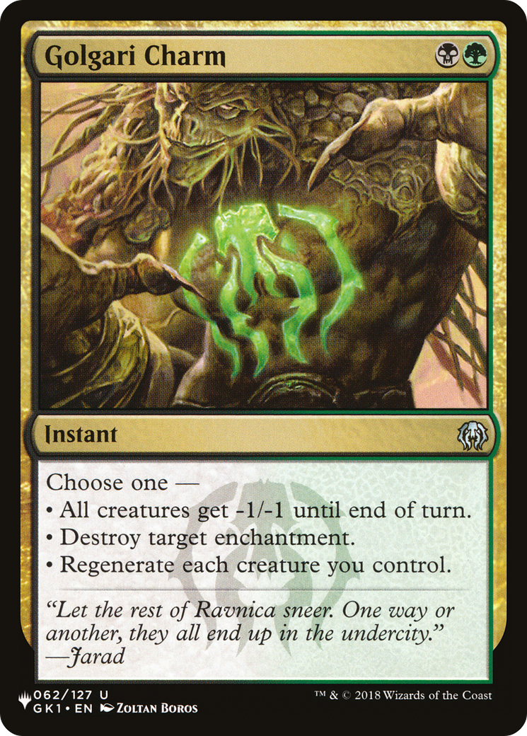 Golgari Charm [The List] | Total Play