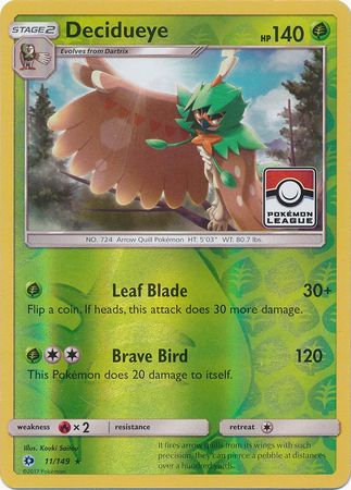 Decidueye (11/149) (League Promo) [Sun & Moon: Base Set] | Total Play