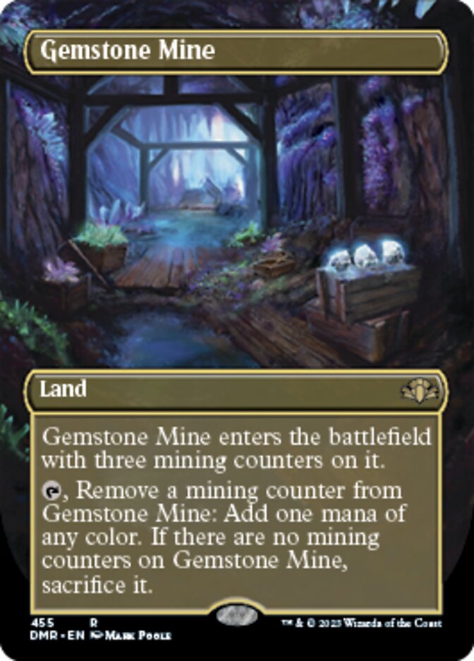 Gemstone Mine (Borderless Alternate Art) [Dominaria Remastered] | Total Play