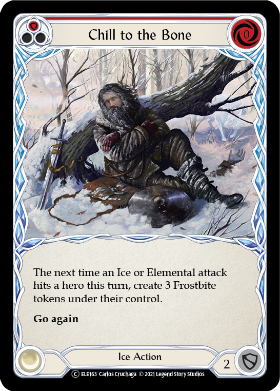 Chill to the Bone (Red) [U-ELE163] (Tales of Aria Unlimited)  Unlimited Rainbow Foil | Total Play
