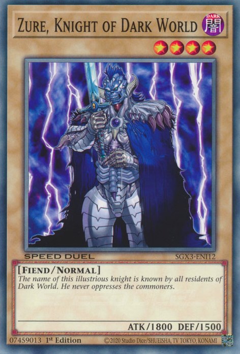 Zure, Knight of Dark World [SGX3-ENI12] Common | Total Play