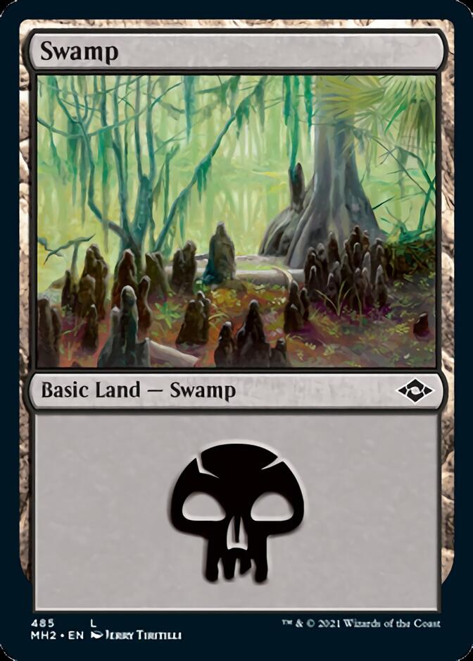 Swamp (485) (Foil Etched) [Modern Horizons 2] | Total Play