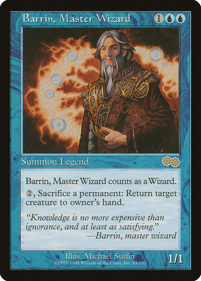 Barrin, Master Wizard [Urza's Saga] | Total Play