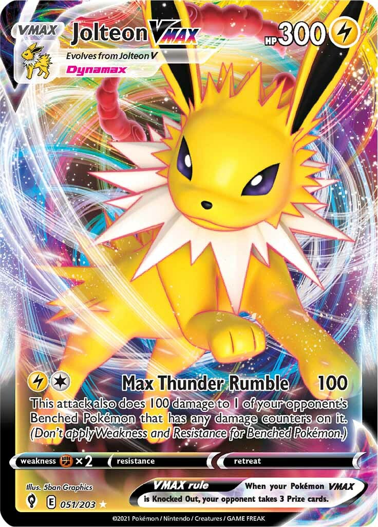 Jolteon VMAX (051/203) [Sword & Shield: Evolving Skies] | Total Play