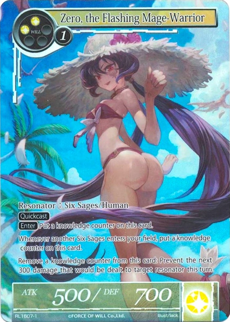 Zero, the Flashing Mage-Warrior (Skirtless) (RL1607-1) [Promo Cards] | Total Play