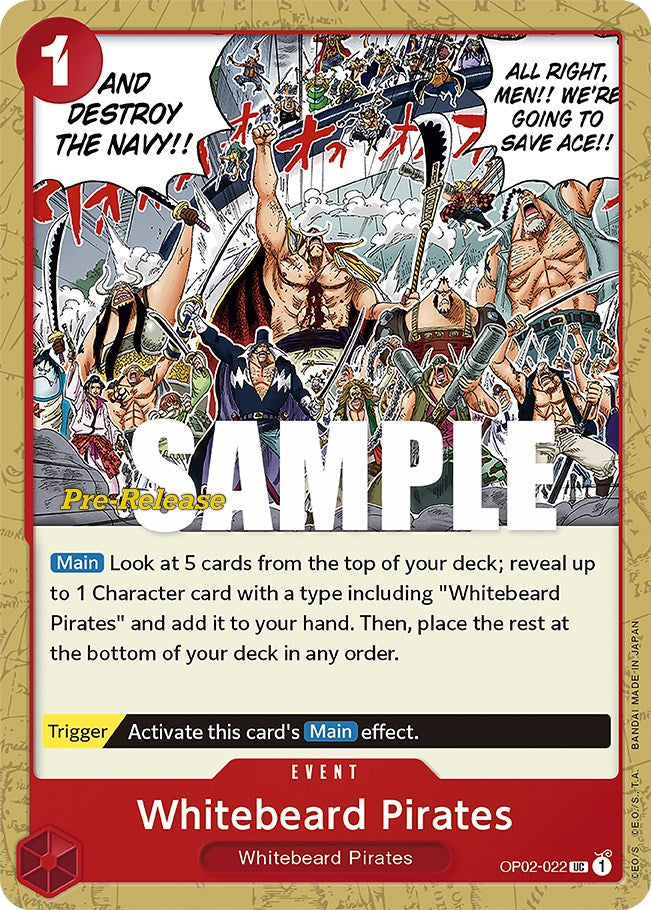 Whitebeard Pirates [Paramount War Pre-Release Cards] | Total Play